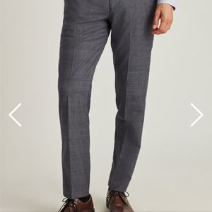 NEW Bonobos Grey Blue Glen Plaid Jetsetter Wool Suit Pant